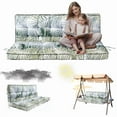 thumbnail image 1 of Replacement Cushions for Outdoor Swing, Swing Replacement Cushions Thicken 4" with Backrest, Waterproof Bench Cushions for Patio Furniture Porch Swing Cushions (Bamboo Leaves), 1 of 7