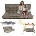 thumbnail image 1 of Replacement Cushions for Outdoor Swing, Swing Replacement Cushions Thicken 4" with Backrest, Waterproof Bench Cushions for Patio Furniture Porch Swing Cushions (Khaki), 1 of 7