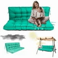 thumbnail image 1 of Replacement Cushions for Outdoor Swing, Swing Replacement Cushions Thicken 4" with Backrest, Waterproof Bench Cushions for Patio Furniture Porch Swing Cushions (Lake Blue), 1 of 7