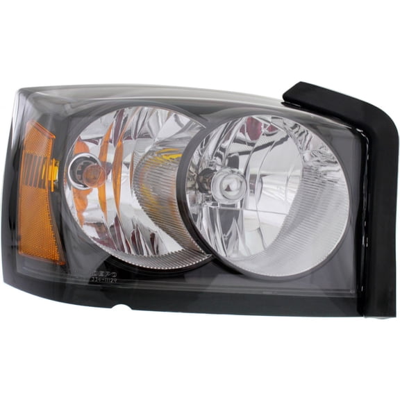 Replacement D100139 Headlight Compatible With 2006-2007 Dodge Dakota Right Passenger Halogen With bulb(s)