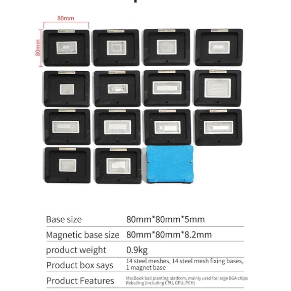 Replacement DS-201A Stencil for MacBook Microsoldering Work