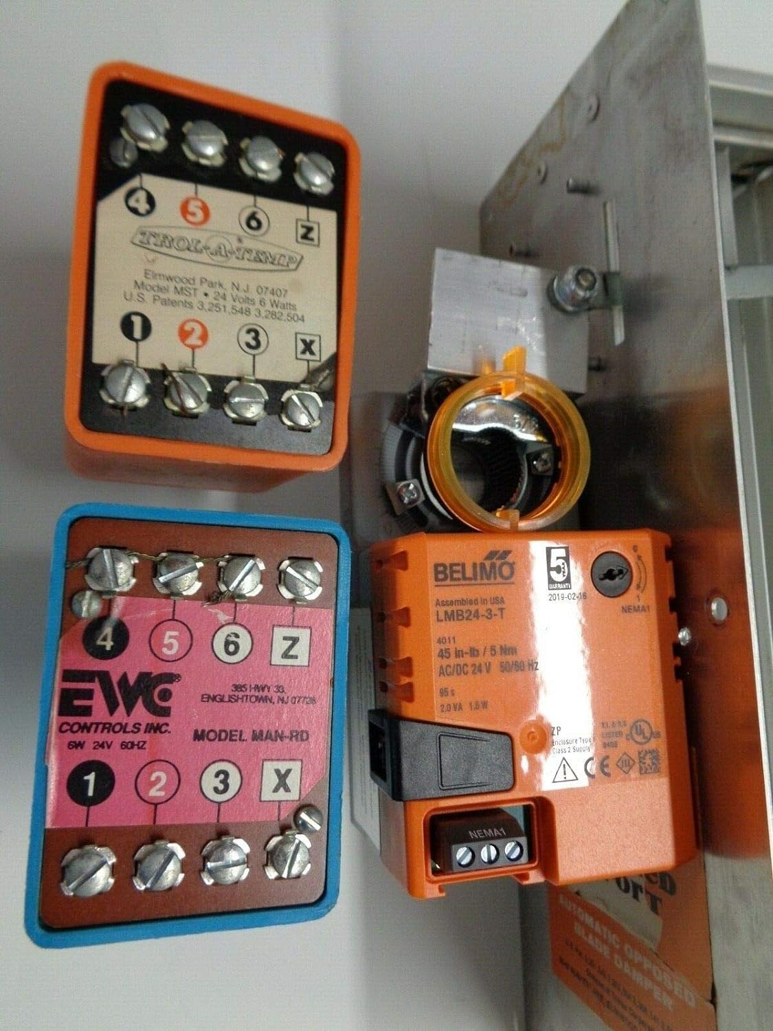 Replacement Damper Motor Actuator For MSTN EWC Man 3 Wire 8 Terminal Motor (Kit3) Normally