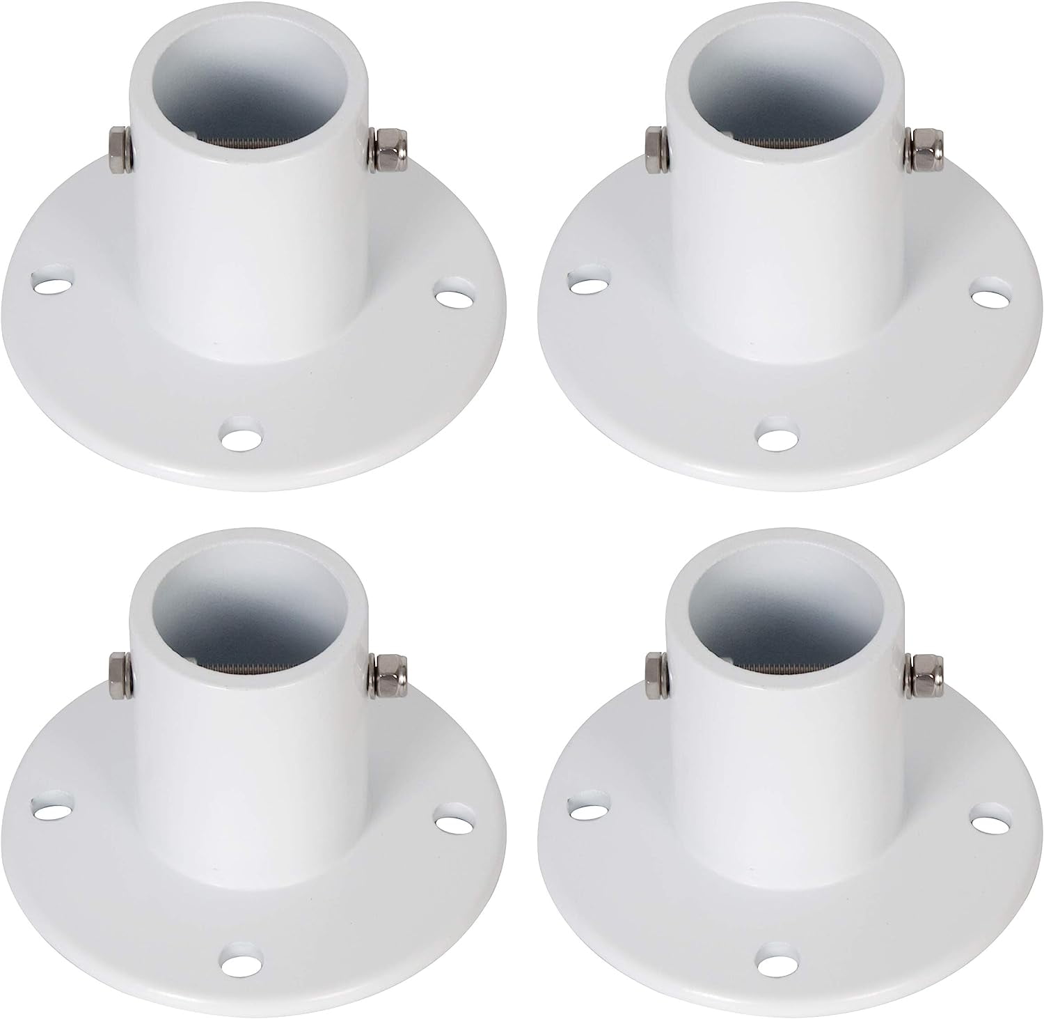 Replacement Deck Anchor Cast Aluminum Above Ground Pool Ladders and Handrails 1 7/8” Inch(4PC