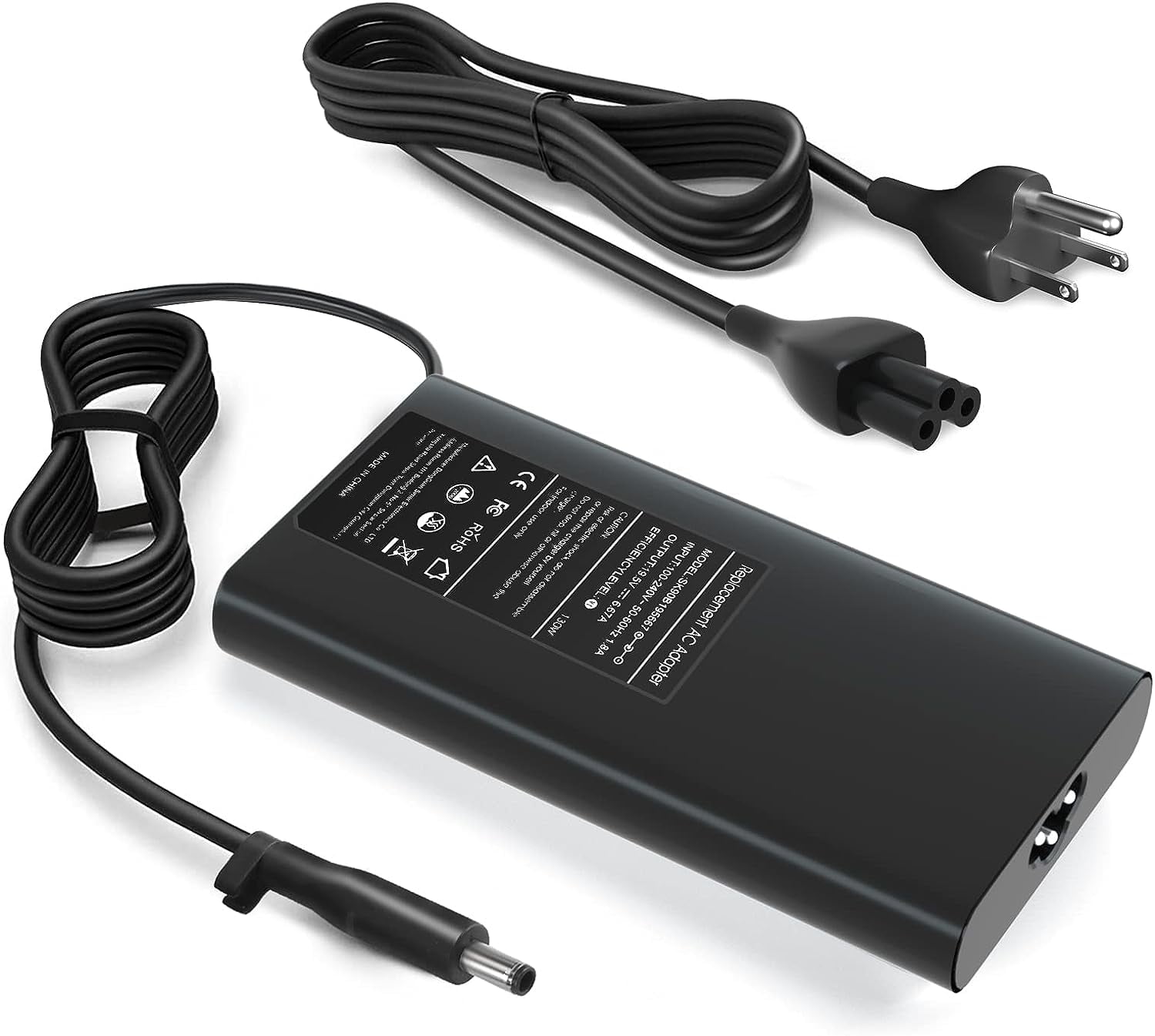Replacement for Dell 130W Laptop Charger Compatible with dell XPS 15 9530 9550 9560 9570/Precision M3800 5510 5520 5530 Inspiron 7347 7348 7459 (HA130PM130/DA130PM130) Power Supply Cord