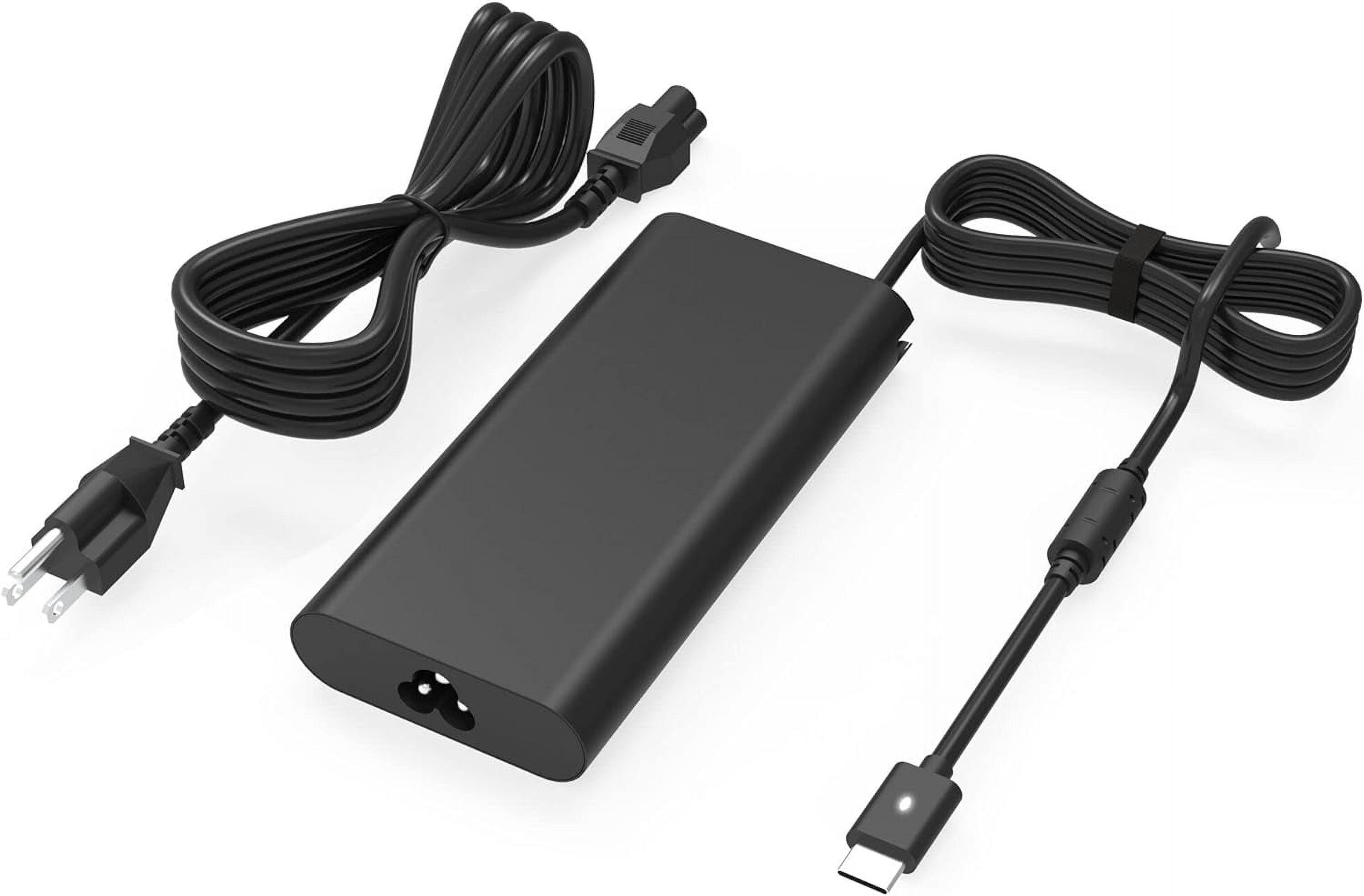 Replacement Dell USB C Charger, 130W 20V 6.5A USB C Type C AC Adapter for Dell XPS 15 17 2 in 1 9575 9500 Precision 5530 2 in 1 5550 5750 Latitude 7410 7310 7210 Power Cord 20V 6.5A, Black