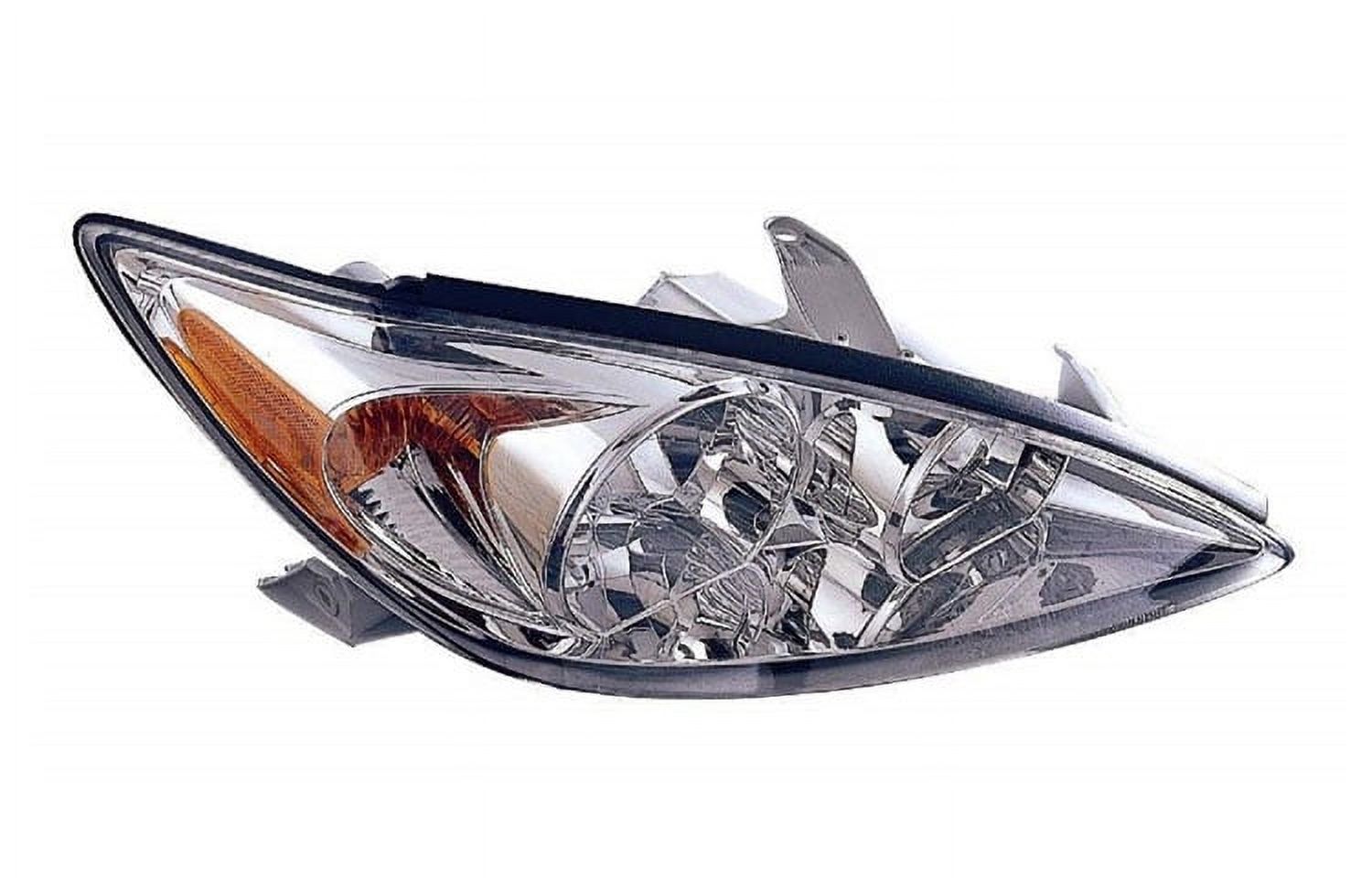 Left Side Chrome Housing Headlight For 2002-2004 Toyota Camry - OE Style TO2502137
