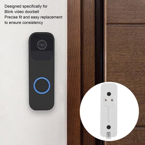 Replacement Doorbell Back Plate, Easy Install, Durable Plastic, Includes Mount Hardware