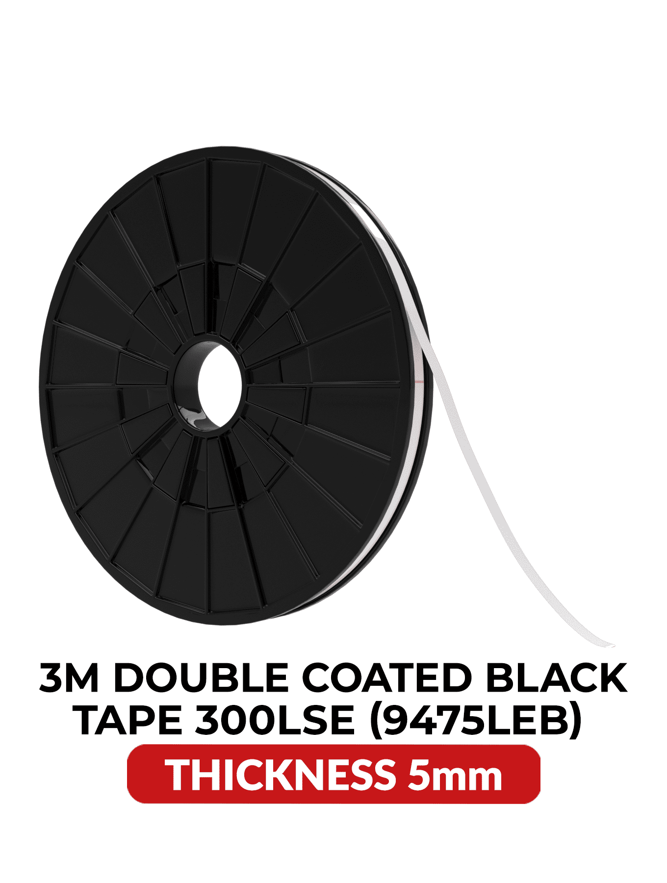 Replacement Double-Sided High Strength Polyester Tape 300LSE (5MM x 25M) (3M Model # 9475LEB)