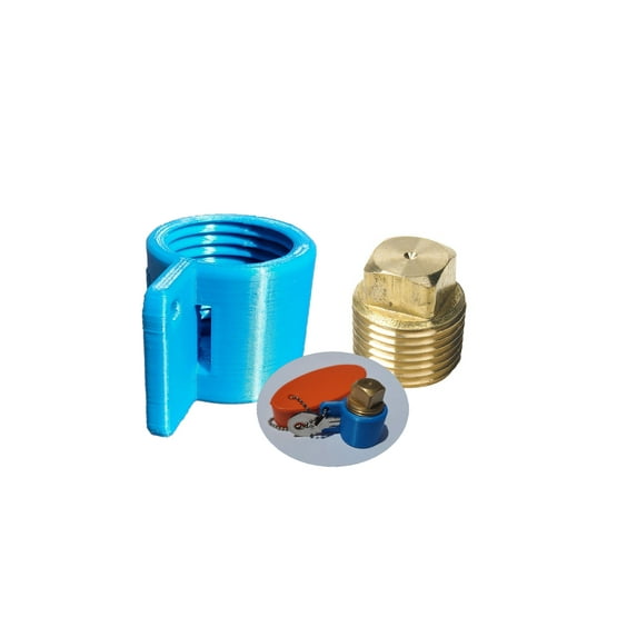 Replacement Drain 1/2 inch Drain Plug with Reminder tool - BLUE