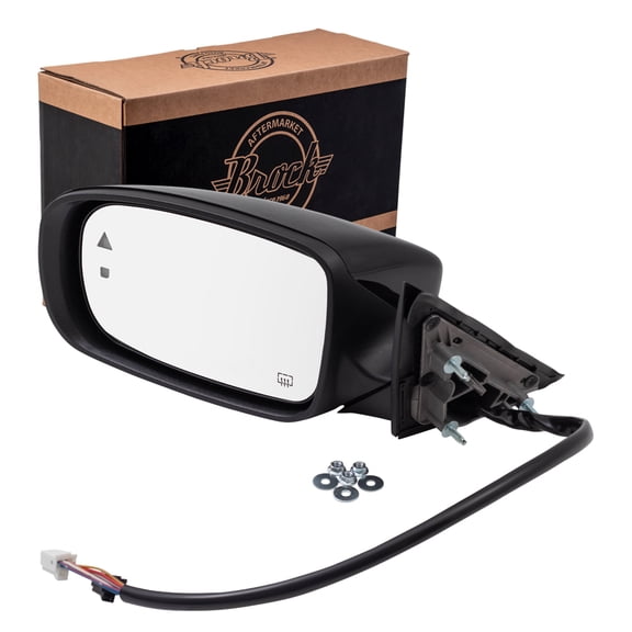 Brock Power Mirror for 2011-2019 Charger Blind Spot Detection Memory Heated Manual Fold Left