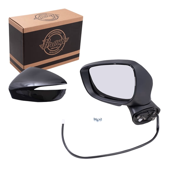 Brock Power Mirror for 2015-2016 CX-5 From 4/1/14 Turn Signal Indicator Heated Left KR2369181A