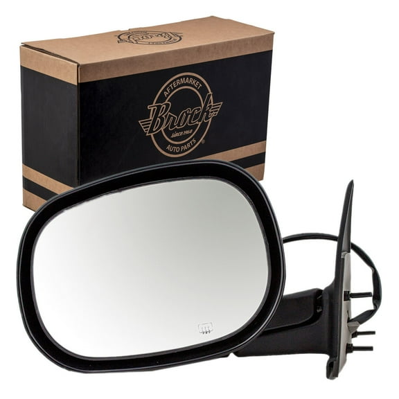 Brock Power Mirror for 1997-2000 Dakota 6X9 Heated Manual Fold Left 55076488AG 1998-2000 Durango