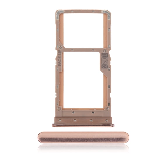 Replacement Dual Sim Card Tray Compatible For Motorola Moto G9 Plus (XT2087 / 2020) (Rose Gold)