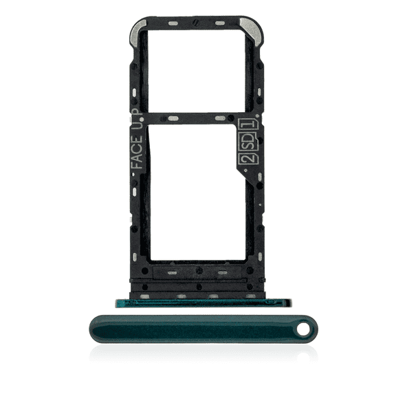 Replacement Dual Sim Card Tray Compatible For Motorola One Fusion (XT2073 / 2020) (Emerald Green)