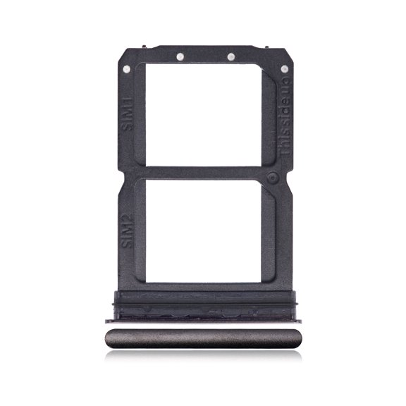 Replacement Dual Sim Card Tray Compatible For OnePlus 6T (A6010 / A6013) (Midnight Black)