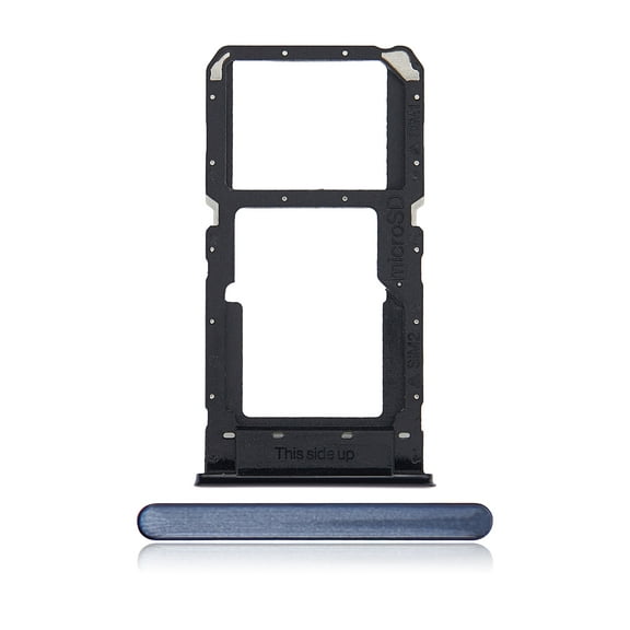 Replacement Dual Sim Card Tray Compatible For OnePlus Nord N10 5G (Midnight Ice)