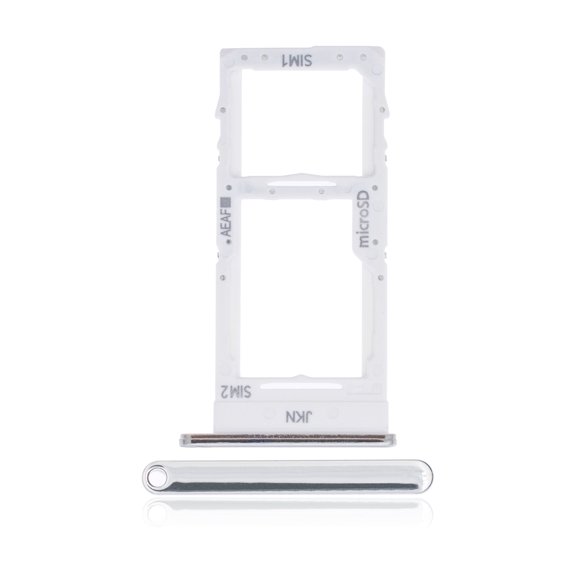 Replacement Dual Sim Card Tray Compatible For Samsung Galaxy A51 5G (A516 / 2020) (Prism Cube White)