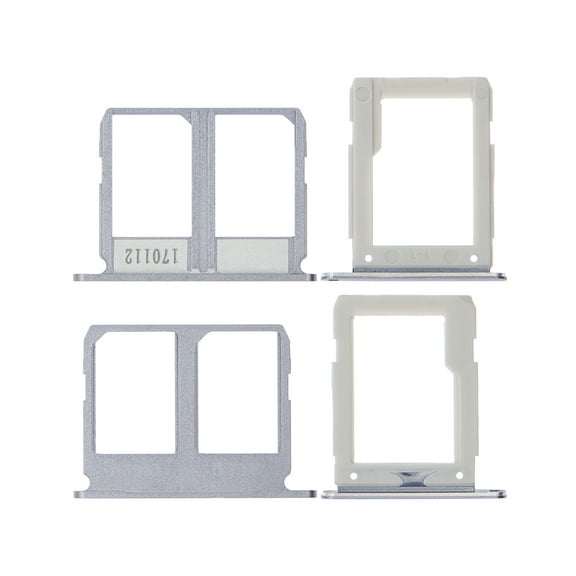 Replacement Dual Sim Card Tray Compatible For Samsung Galaxy A9 (A910 / 2016) (Black) (2 Piece Set)