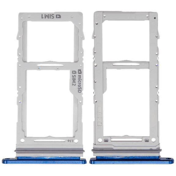 Replacement Dual Sim Card Tray Compatible For Samsung Galaxy Note 10 Plus / 5G (Blue)
