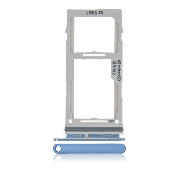 Replacement Dual Sim Card Tray Compatible For Samsung Galaxy S10 / S10 Plus / S10E (Blue)