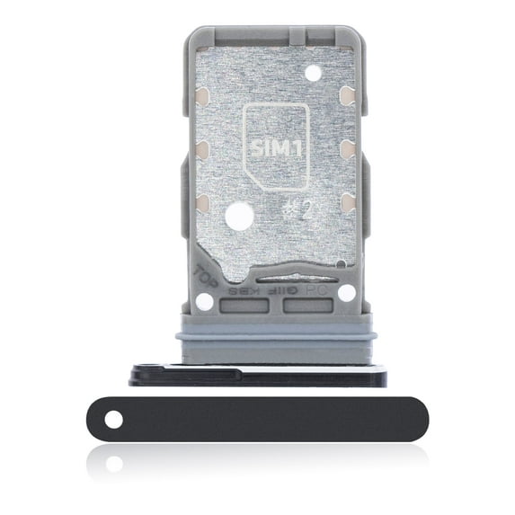 Replacement Dual Sim Card Tray Compatible For Samsung Galaxy S21 (Black)