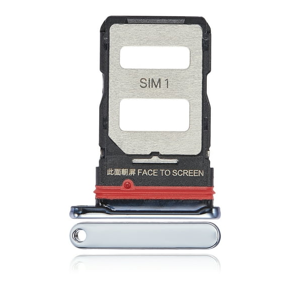 Replacement Dual Sim Card Tray Compatible For Xiaomi 11T Pro / Xiaomi 11T (Moonlight White)