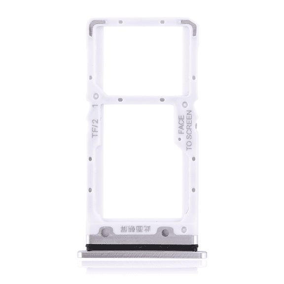 Replacement Dual Sim Card Tray Compatible For Xiaomi Mi 9 Lite / CC9 (Pearl White)