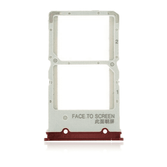 Replacement Dual Sim Card Tray Compatible For Xiaomi Mi 9T / 9T Pro / K20 / K20 Pro (Flame Red)
