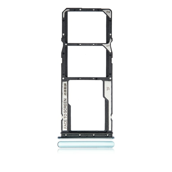 Replacement Dual Sim Card Tray Compatible For Xiaomi Redmi Note 10 / Note 10S (Lake Green)