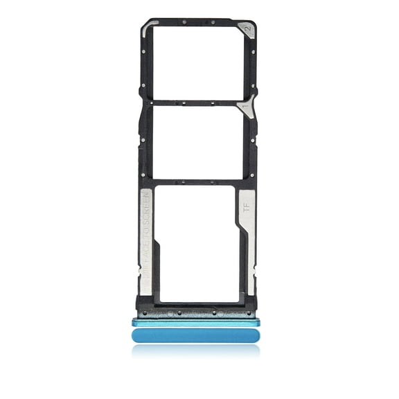 Replacement Dual Sim Card Tray Compatible For Xiaomi Redmi Note 9S / Note 9 Pro 4G (Aurora Blue)