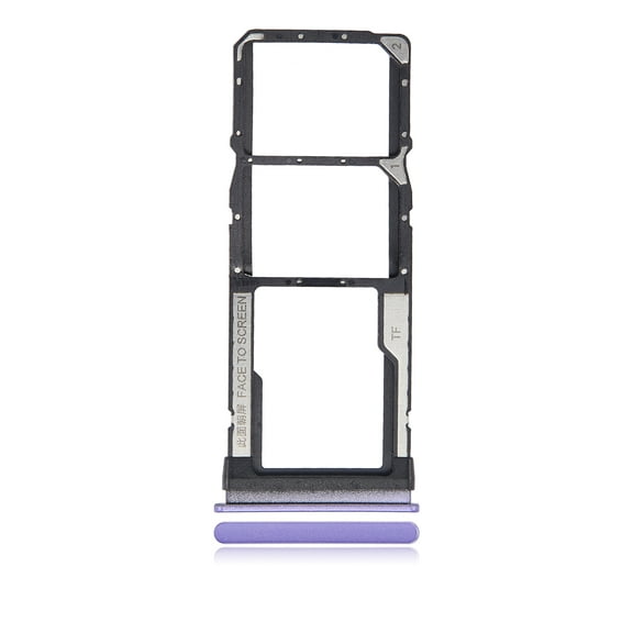 Replacement Dual Sim Card Tray Compatible For Xiaomi Redmi Note 9T / Note 9 5G (Violet)