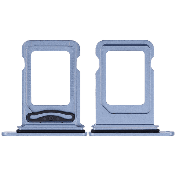 Replacement Dual Sim Card Tray Compatible For iPhone 14 / 14 Plus (Blue)