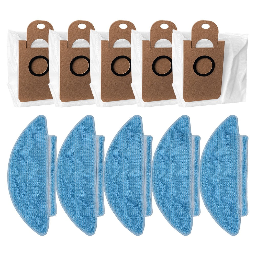 Replacement Dust Bags and Mop Cloths for Kogan For G80 Robot Vacuum