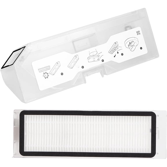Replacement Dust Bin Box Compatible with Roborock Q Revo P10 Robot Vacuum Cleaner Dustbin Waste Collection Accessories Spare Parts 1 Pack