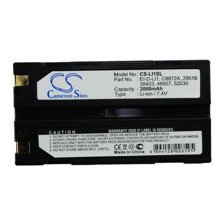 Replacement EI-D-LI1 Battery for RAYOVAC RV-DC8100, SPECTRA Epoch 35