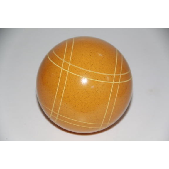 Replacement EPCO Bocce Ball with Close Curvey Stripes - Single Rustic Yellow 110mm