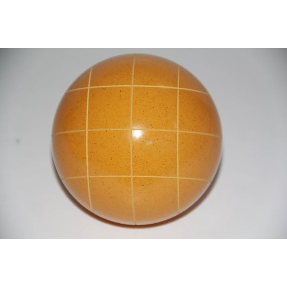 Replacement EPCO Bocce Ball with Criss Cross Stripes - Single Rustic Yellow 110mm