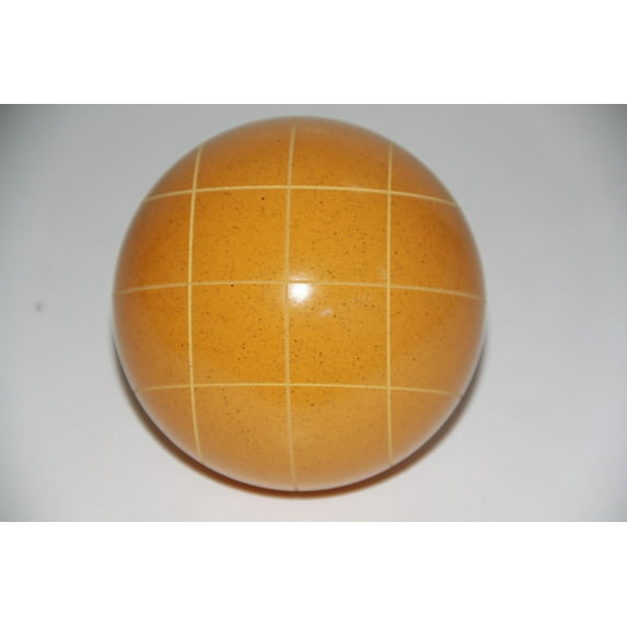 Replacement EPCO Bocce Ball with Criss Cross Stripes - Single Rustic Yellow 110mm