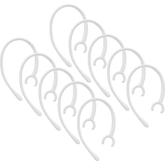 Replacement Ear Hooks Bluetooth Headset Headphones 10PC Earhooks Fit for M155 M165 M1100 M100 M55 M28 M25 Voyager Edge Headpiece (6mm) (Clear)