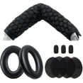 thumbnail image 1 of Replacement Ear Pads 100% Wool Knit Headband Cushion Cover Mic Cover Compatible with Bose A30 A20 Aviation Headset (Black Refresh Kit), 1 of 9