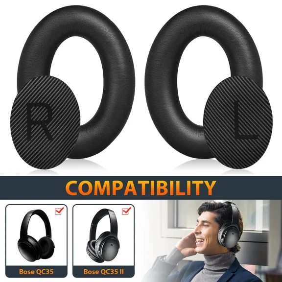 Replacement Ear Pads Cushion for Bose Quiet Comfort QC35/QC35 II Headphone Earpad