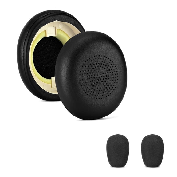 Replacement Ear Pads Cushions Mic Windscreen Compatible for Elite45h Evolve2 65UC for Enhances Comfort and Sound