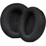 Replacement Ear Pads for Soundcore Q30 Headphones, Upgraded Mesh Fabric Earpad Cushions for Anker Soundcore Life Q30/Q35 with High-Density Memory Foam, Breathable & Softer Black