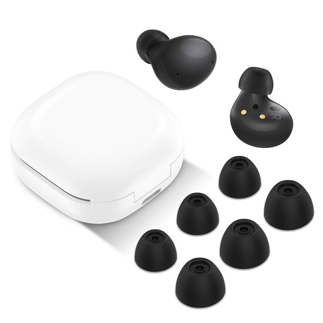 TSV Soft Silicone Ear Tips for Samsung Galaxy Buds 2 Replacement, Comfortable & AntiSlip, S L