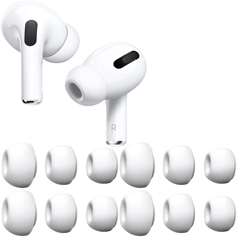 For Apple Airpods Pro NEW Silicon Ear Tips Replacement Cover S/M/L White 3  Pairs - AbuMaizar Dental Roots Clinic