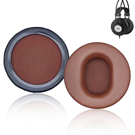 Replacement Earpads Earmuffs for AKG K52 K72 K92 K240 K241 K242 K271 K272 K340 K551 K553 M220 Headphones Ear Pads Cushions with Softer Protein leather and Memory Foam 100MM