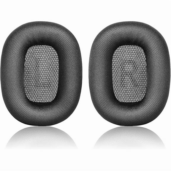 Replacement Earpads with Mesh Fabric & Memory Foam Ear Cushions Compatible with Apple AirPods Max Headphones ONLY(Space Gray)