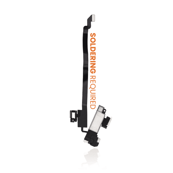 Replacement Earpiece Speaker With Proximity Sensor Cable Compatible For iPhone XR (Warning: Soldering Required Compatible For Face ID Functionality) (Premium)