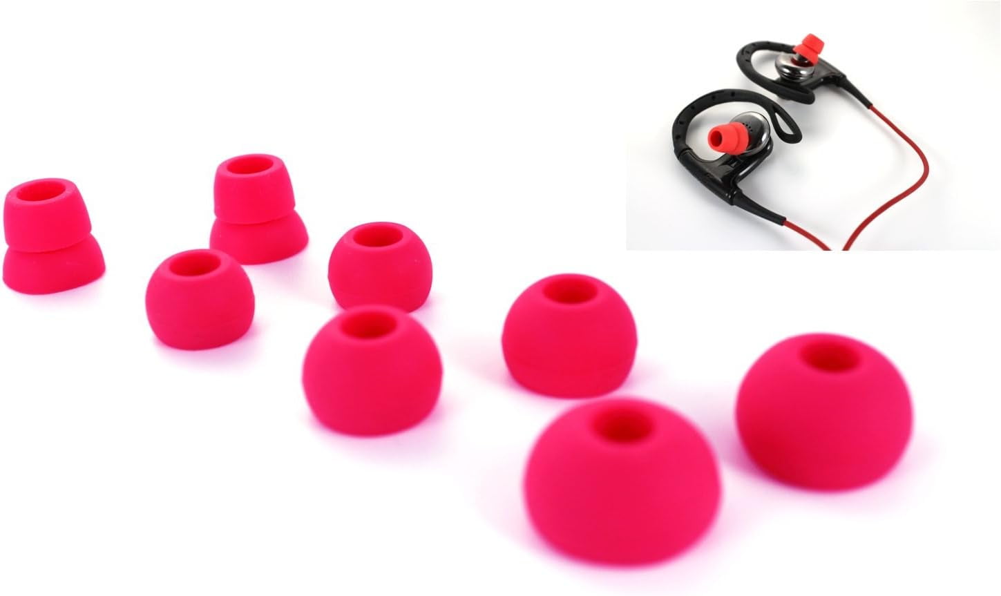 Replacement Eartips Earbuds Eargels Earpads for Powerbeats 2 Beats by dr dre Pink Walmart