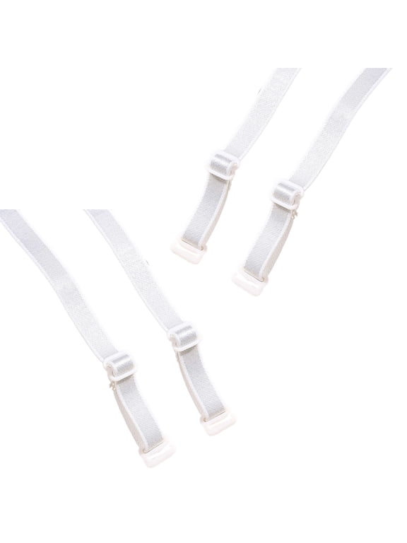 Replacement Elastic Bra Straps,2Pairs None-Slip Adjustable Bras Straps for Strapless Bra None-Slip Shoulder Strap Gift
